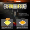 Par 7''faros Led Auxiliares 188w Triple-fila 8000k 34led