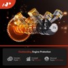 A-Premium 2PCS Filtros de Aire de Motor Preengrasados de Alto