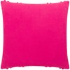 Heya Home Archie Abstract Tufted Cushion Circle, Pink/Red