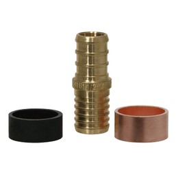 XFITTING 1/2 Inch Pex x 1/2 Inch PB (polybutylene) Slicing coupling with ring, Repair Kit, 30-2-3=5XX, 5 Pieces