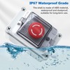 mxuteuk 1NC 1NO E-Stop Switches with Box Red Mushroom Emergency