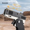 4pcs Rubber Band Launcher Toy Foldable Mini Portable Metal Rubber