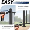 Egadis 4 Pack Aluminum Deck Railing Bracket Connector with Level