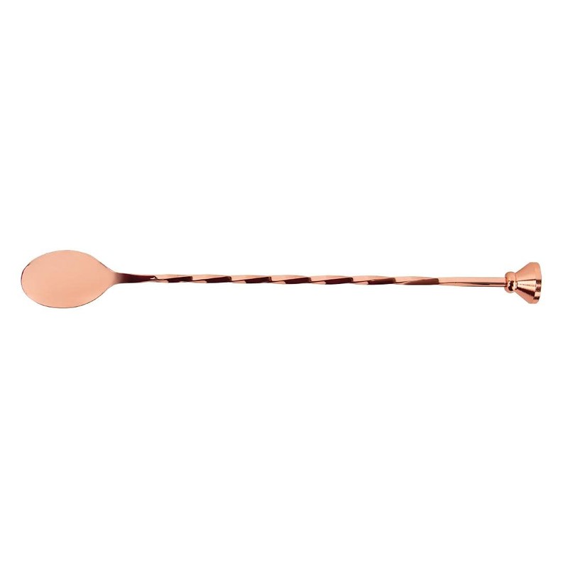 Olympia Copper Barware Bartender Mixing Drinks Spoon Cocktail Cutlery Bar