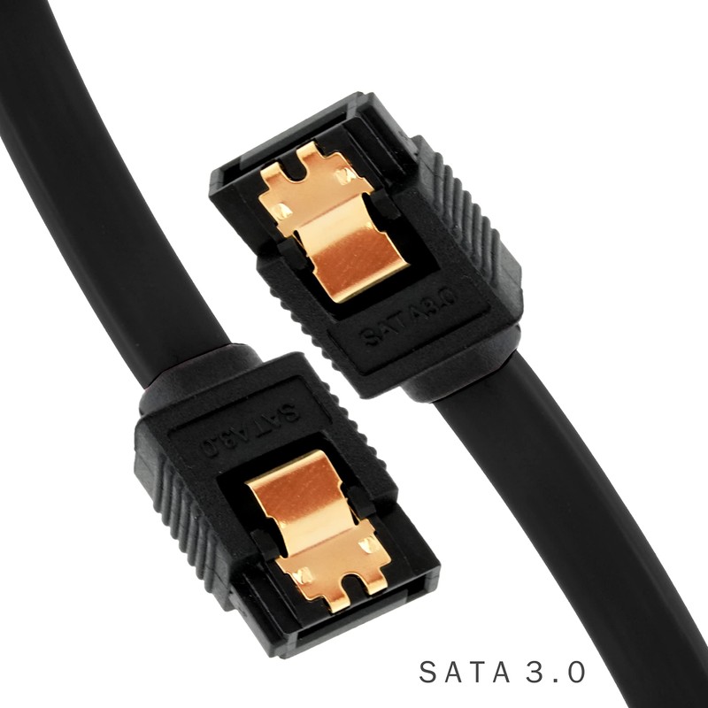 BIGtec SATA Cable 0,7m schwarz gerade/gerade