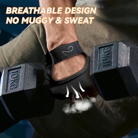 ANTILOOZ Breathable Workout Gloves for Men and Women, Light Training Protection Gym Gloves with Wrist Support, Palm Protection for Training, Fitness, Exercise