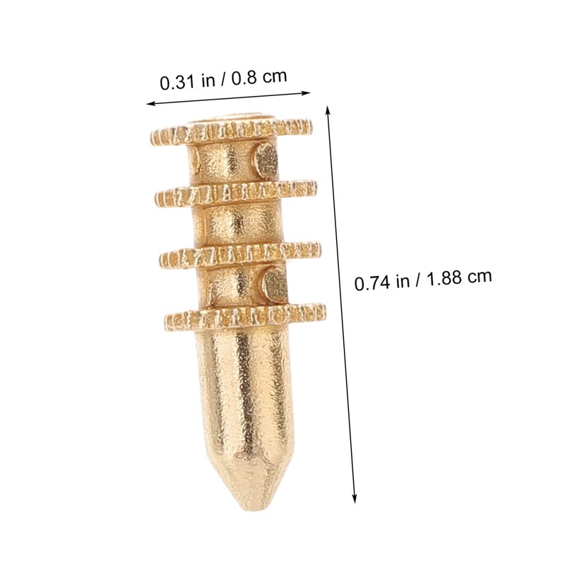 IMIKEYA Zinc Alloy Table Leaf Dowel Aligner 20pcs Positioning Tapered