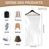 Plastic Suit Bag, Pack of 30 Transparent Hanging Garment Bags,