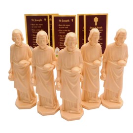 Westmon Works St Joseph House Selling Statue and Prayer Card Real Estate Bulk Bundle Pack, Set of 5