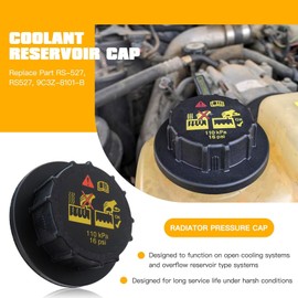 BGEHHCY New Radiator Pressure Cap Coolant Reservoir Cap Replacement for RS-527, RS527, 9C3Z-8101-B, 9C3Z8101B, for Mercury 1992-2011 Grand Marquis