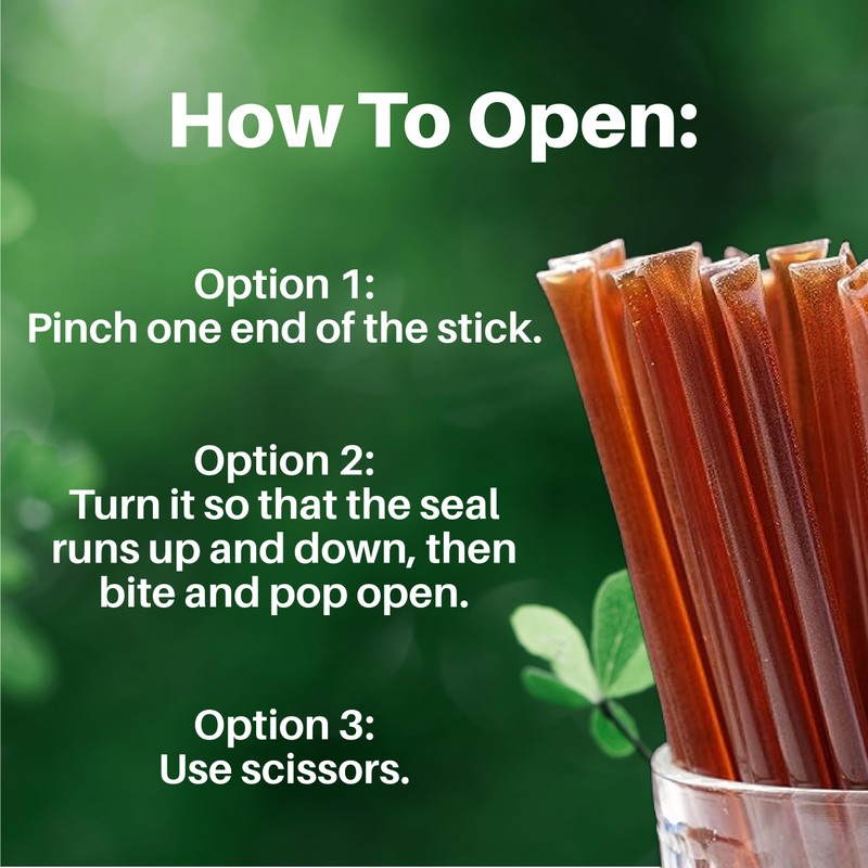 HoneyPlusCo | 100% Natural Honey Sticks - Green Apple (Flavored)