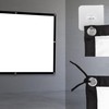Maclean Portable Projection Screen - High-Quality Polyester Screen with 25