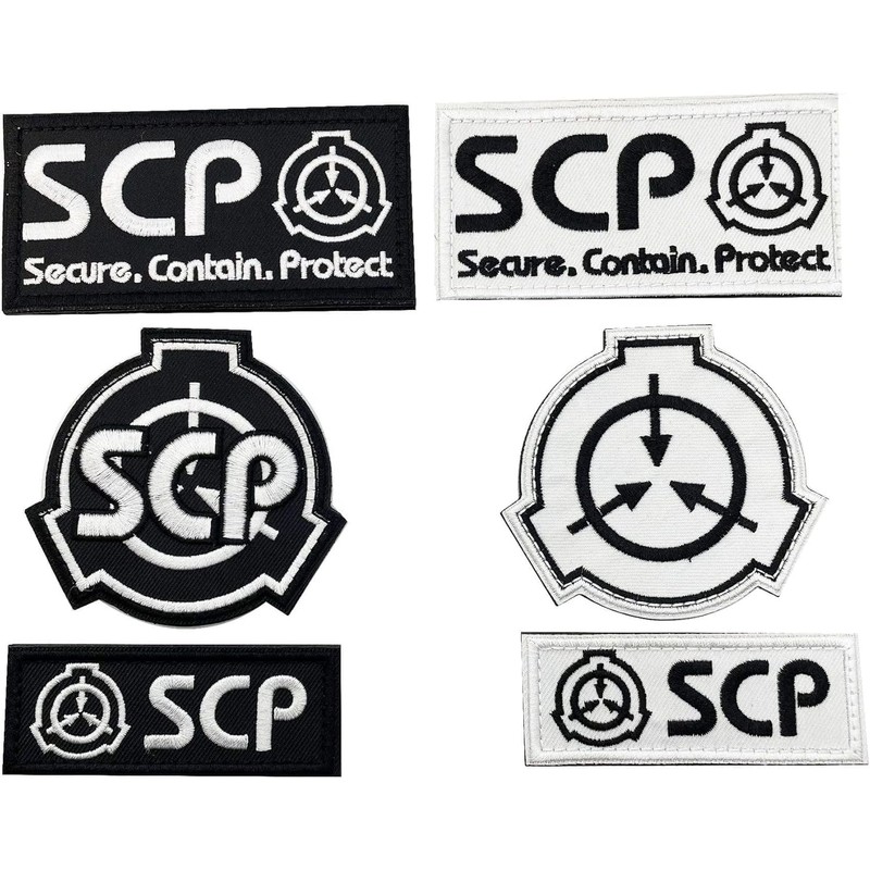 1Pc Black SCP Foundation Special Containment Procedures Foundation Logo Military