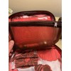 Nordstrom Zippered Make-Up Bag Multi Compartment Red Waterproof NWOT