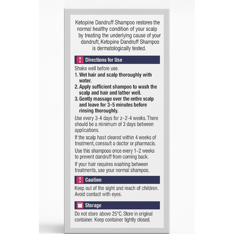 Ketopine Anti-Dandruff Shampoo 60ML - Pack of 2