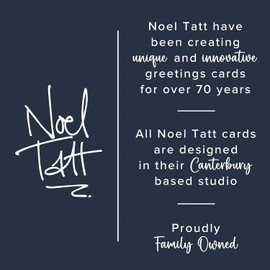 Noel Tatt Charity Christmas Cards Pack of 10 - Charity Christmas Cards with Artistic Father Christmas Design - Eco-Friendly Xmas Cards Multipack with Envelopes