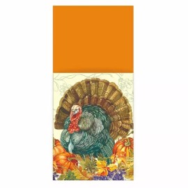Unique Traditional Thanksgiving Turkey 8 Ct Utensil Cutlery Pouch Wrapper Holder