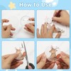 30Pcs Clear Button Pin Design Badges, Acrylic Badge Making Kit,