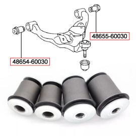 Unbranded 4x Front Arm Bushing Lower Control For Toyota FJ Cruiser Lexus GX470 48655-60030