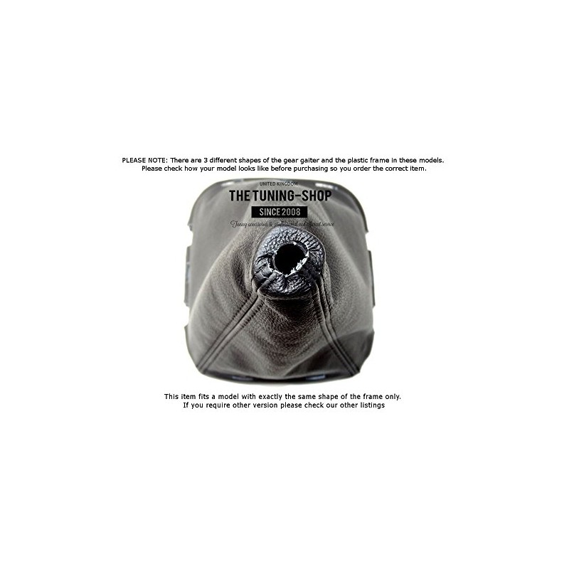 The Tuning-Shop Ltd Gear Stick Gaiter with Plastic Frame Black