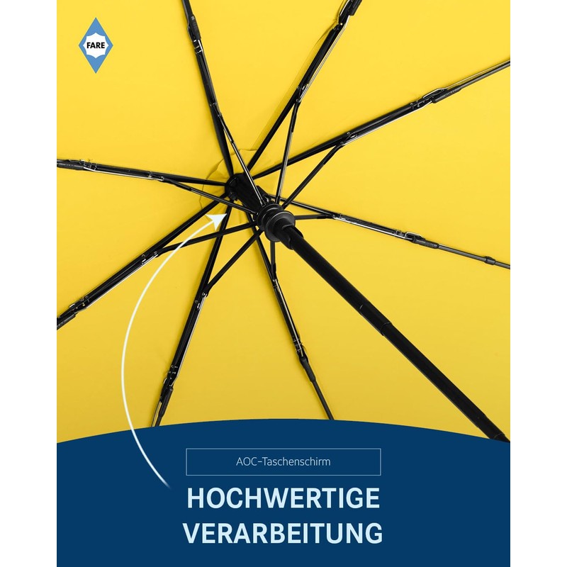 FARE Mini Pocket Umbrella - Premium Umbrella Opens Closes Automatic