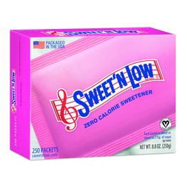 Sweet'N Low Sweetener, 250 Count Packets (8 Count)