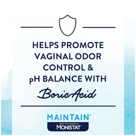 from The Makers of Monistat, Maintain Boric Acid Suppositories for Women, 600 Mg of Boric Acid, 30 Ct, 1 Pack