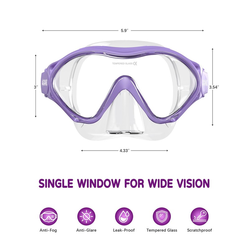 Aegend 2 Pack Kids Swim Goggles with Nose Cover, Anti