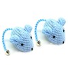 Kats'N Us Crochet Mouse Cat Toy - 2 Pk Blue