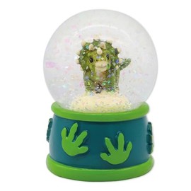 TapirElla Lutz Mauder Dinosaur Snow Globe, Hand-Painted Shaking Globe, Dino Dream Globe with Gift Packaging, Glass Globe, Gift Idea