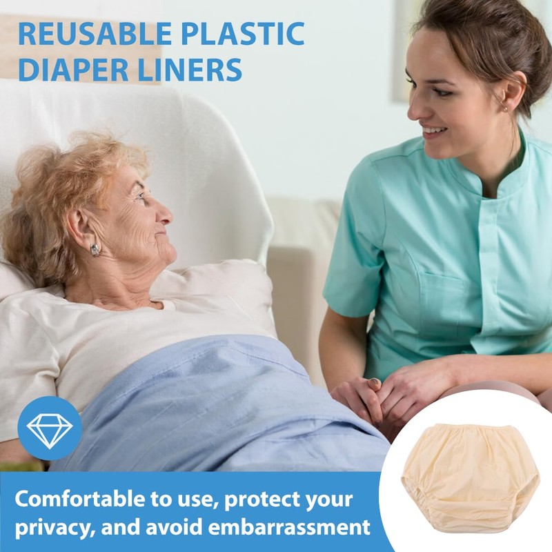 HQRKOTM 2 Stück Inkontinenz slip damen Waschbare Harninkontinenzslips Erwachsenenwindeln Unterhosen