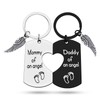 Memorial Gifts Sympathy Keychain for Loss Child of Dad Mom