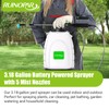 Battery Powered Sprayer 3.18 Gallon,Powerful Electric Sprayer with 5 Mist