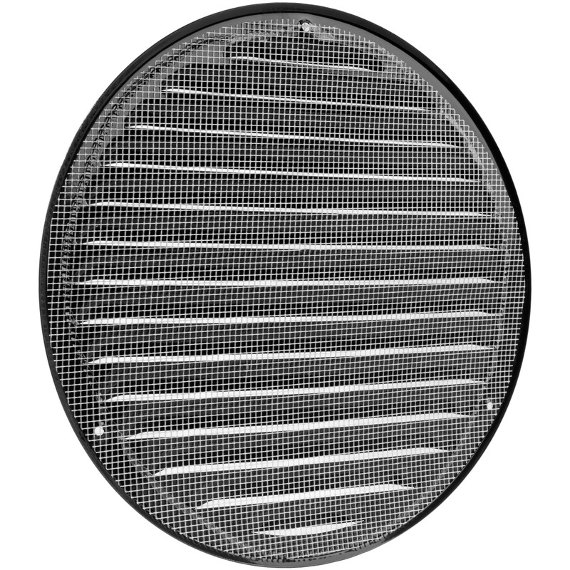 Vent Systems 8" Inch Black Round Soffit Vent Cover -