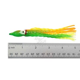 20pcs Fish WOW!® 5" Squid Skirt Crinkle Hoochies 13cm Wavy Octopus Fishing Soft Lure -4 Colors-