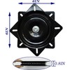 3Pack Heavy Duty Bar Stool Swivel Plate, 6Inch Chair Swivel
