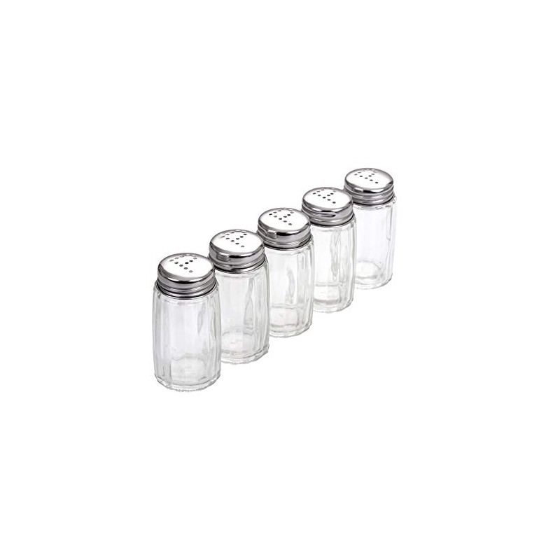 GRÄWE Glass Pepper Shakers - Pack of 5