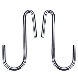 skycabin 10 Pack Stainless Steel S Shaped Hooks Heavy Duty S Hanging Hooks Pan Pot Holder Rack Hangers for Kitchen Spoon Pan Pot, Bathroom, Work Shop,Garden,Bedroom and Office