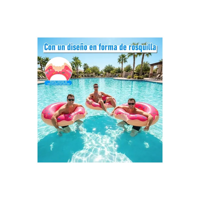 3pzs Salvavidas Inflables Donas Flotadores Para Alberca 90cm