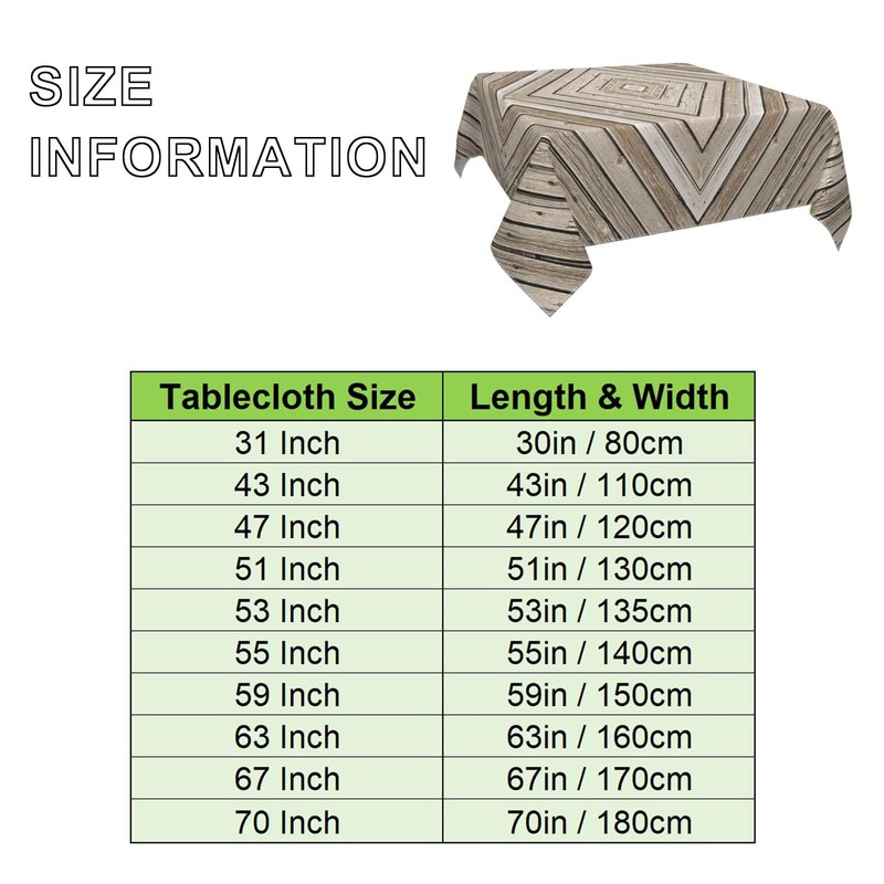 Wood Grain Tablecloth Square Table Cloth Grey Fence Panels Tablecloths