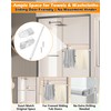 IWIWE 30" Long Chrome Framed Sliding Shower Door Towel Bar