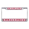 ARKANSAS RAZORBACKS Chrome License Plate Tag Frame