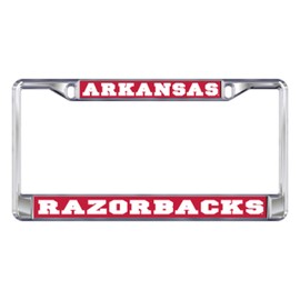 ARKANSAS RAZORBACKS Chrome License Plate Tag Frame