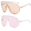 Dollger Oversized One Piece Sunglasses For Women Fashion Men Wrap