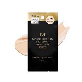 MISSHA M Cushion Foundation (Pro Cover) Refill No.21 Light Beige (Refill) 1 Piece (x 1)