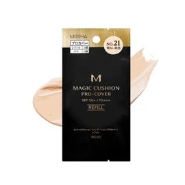 MISSHA M Cushion Foundation (Pro Cover) Refill No.21 Light Beige (Refill) 1 Piece (x 1)