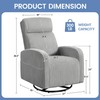 Yaheetech 360° Swivel Glider Chair for Nursery, Rocking Chair Nursing