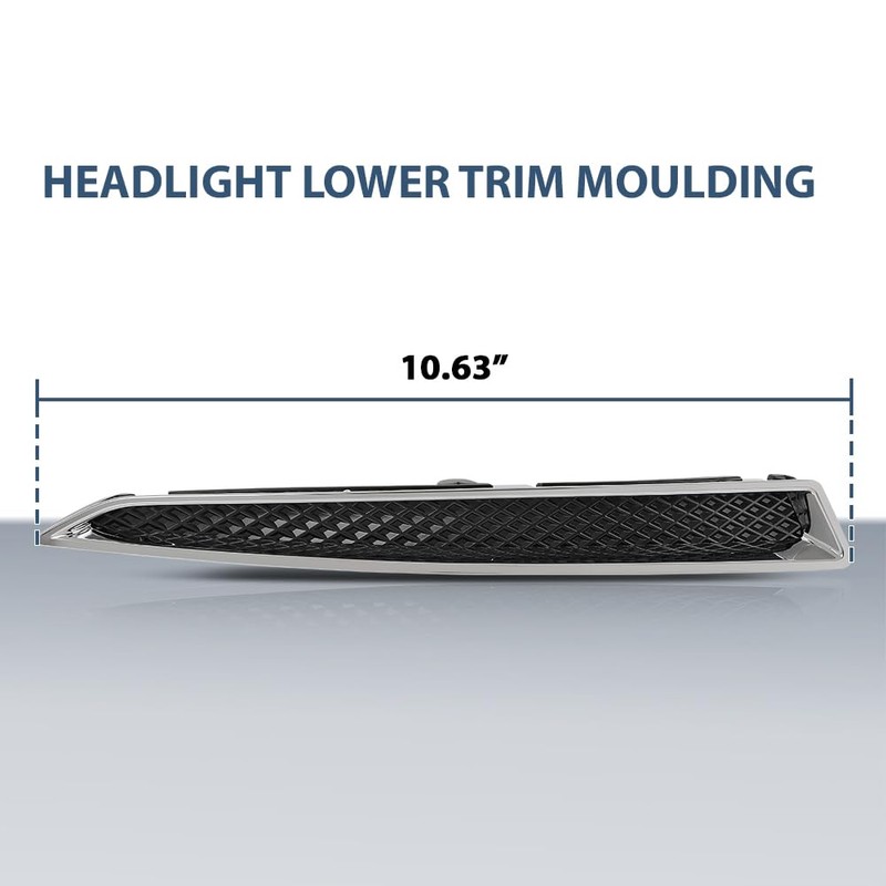 PIT66 Front Bumper Lower Grille Insert, Compatible With Ford Escape
