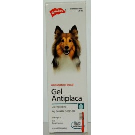 Holliday Gel Antiplaca Perros Y Gatos 20ml Con Cepillo Bucal Sabor Sin Sabor