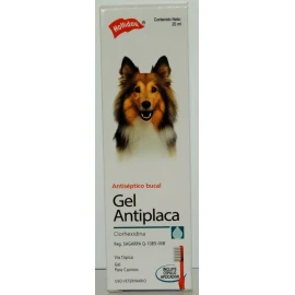 Holliday Gel Antiplaca Perros Y Gatos 20ml Con Cepillo Bucal Sabor Sin Sabor